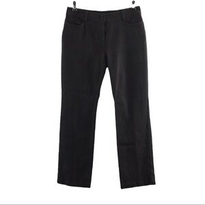 Eileen Fisher Straight Leg Pants Womens Small Gray Cotton